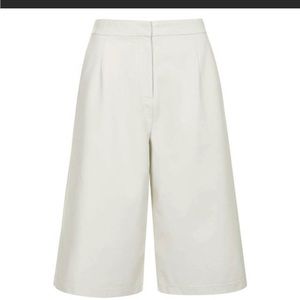 New Topshop White Faux Leather Cutlouttes